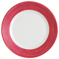 Teller flach 25,2 cm Brush cherry Arcoroc 