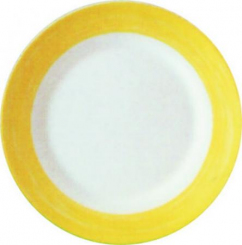 Teller tief Brush yellow Arcoroc 