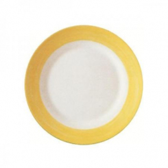 Teller flach 15,5 cm Brush yellow Arcoroc 