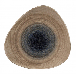 Churchill Stonecast Auqeous Bayou Teller flach dreieckig 31,1cm 