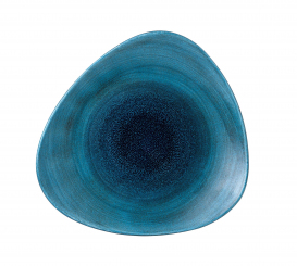Churchill Stonecast Auqeous Lagoon Teller flach dreieckig 26,5cm 