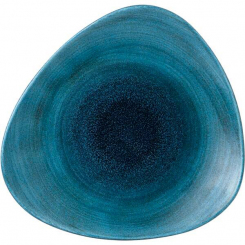Churchill Stonecast Auqeous Lagoon Teller flach dreieckig 31,1cm 