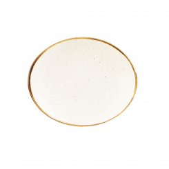 Churchill Stonecast Barley White Coup Teller oval 19,2cm 