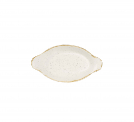 Churchill Stonecast Barley White Auflauf- oder Backform oval mit Griffen, 20,5x11,3cm/25,5cl 