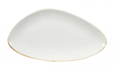 Churchill Stonecast Barley White Chefs Platte dreieckig 35,5x18,8cm 