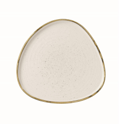 Churchill Stonecast Barley White Teller dreieckig mit Rand 26cm 