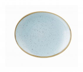 Churchill Stonecast Duck Egg Blue Coup Teller oval 19,2cm 