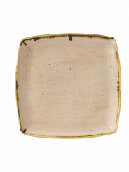 Churchill Stonecast Nutmeg Cream Teller quadratisch flach 26,8x26,8cm 