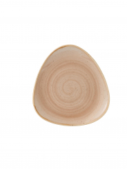 Churchill Stonecast Nutmeg Cream Teller flach dreieckig 19,2cm 