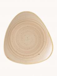 Churchill Stonecast Nutmeg Cream Teller flach dreieckig 31,1cm 