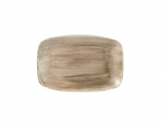 Churchill Stonecast Patina Antique Taupe Chefs Oblong Platte 30x19,9cm 