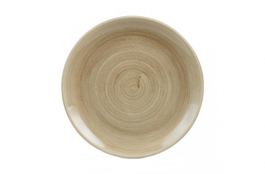 Churchill Stonecast Patina Antique Taupe Teller flach coupe 21,7cm 