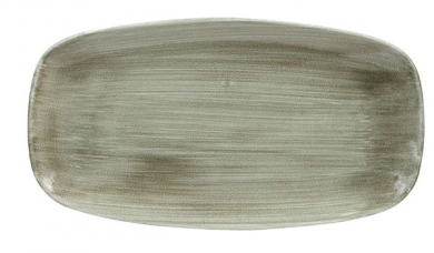 Churchill Stonecast Patina Burnished Green Chefs Oblong Platte 35,5x18,9cm 