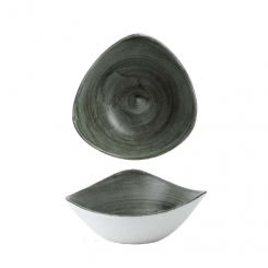 Churchill Stonecast Patina Burnished Green Schale dreieckig 18,5cm/0,37l 