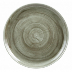 Churchill Stonecast Patina Burnished Green Teller flach coupe 32,4cm 