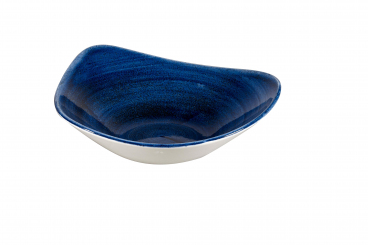 Churchill Stonecast Patina Cobalt Blue Schale dreieckig 23,5cm/0,6l 