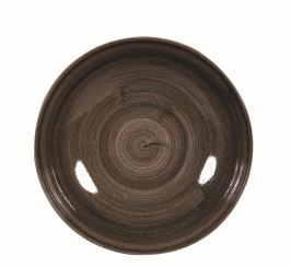 Churchill Stonecast Patina Iron Black Teller flach coupe 26cm 