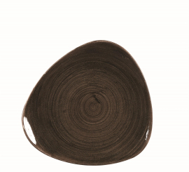 Churchill Stonecast Patina Iron Black Teller flach dreieckig 26,5cm ab 12 Stück