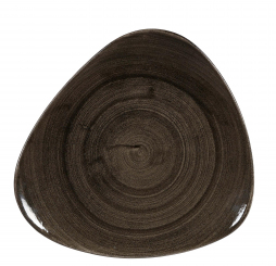 Churchill Stonecast Patina Iron Black Teller flach dreieckig 31,1cm ab 6 Stück