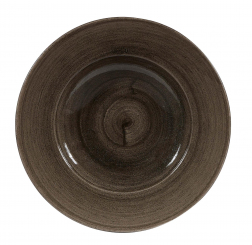 Churchill Stonecast Patina Iron Black Teller tief Fahne 28cm/0,47l 