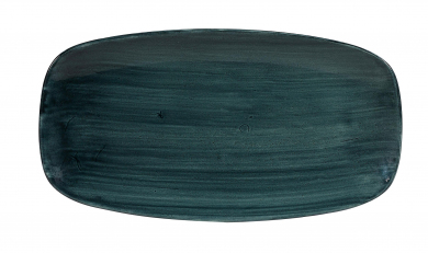 Churchill Stonecast Patina Rustic Teal Chefs Oblong Platte 35,5x18,9cm 