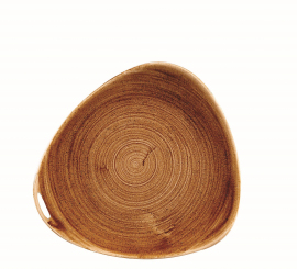 Churchill Stonecast Patina Vintage Copper Teller flach dreieckig 26,5cm 