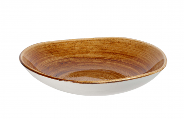 Churchill Stonecast Patina Vintage Copper Teller tief rund organic 25,3cm/1,1l 