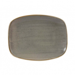 Churchill Stonecast Peppercorn Grey Chefs Oblong Platte 26,1x20,2cm 