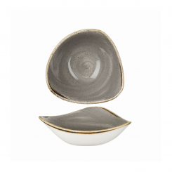 Churchill Stonecast Peppercorn Grey Schale dreieckig 15,3cm/0,26l ab 12 Stück