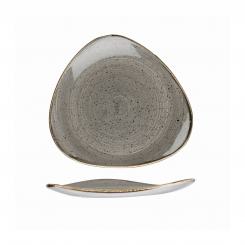 Churchill Stonecast Peppercorn Grey Teller flach dreieckig 26,5cm 