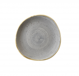 Churchill Stonecast Peppercorn Grey Teller flach rund organic 21cm ab 12 Stück