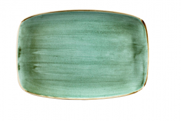 Churchill Stonecast Samphire Green Chefs Oblong Platte 35,5x24,5cm 