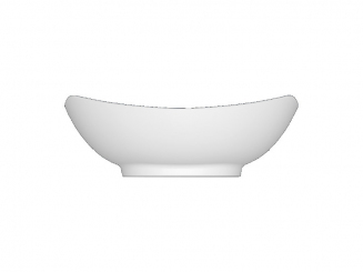 Melamin Diamond Schüssel oval 15,9 x 12,2 cm, weiß Q Squared 