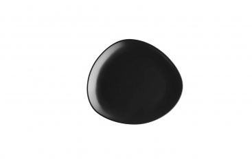 Dessertteller 21cm MATT SCHWARZ Keramik Glendale Mäser, Restbestand 28 Stück 