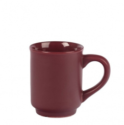 Glühweintasse bordeaux plum matt 0,2 l mit Druck 