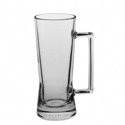 Glühbierseidel oder Glühweinseidel Klarglas 0,2l mit Druck 