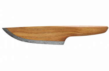 Holzmesser SKID Classic Robinie hell Klinge 200 Lagen Damaszenerstahl LIGNUM 