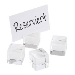 Kartenhalter Würfel 4er Set APS 