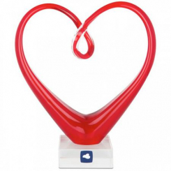 Herzskulptur rot Leonardo 