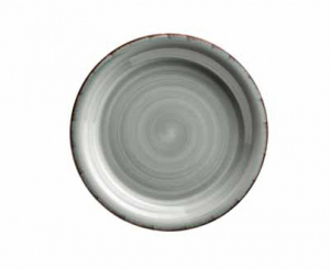 Teller flach 19,5cm rauchblau Keramik Lumaca Mäser 