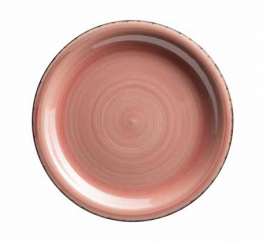 Teller flach 27cm koralle Keramik Lumaca Mäser 