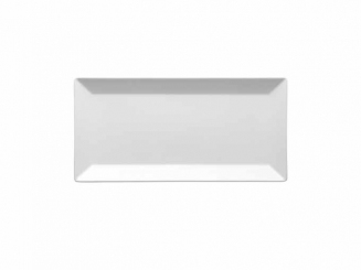 Platte rechteckig 30x15cm Keramik weiss matt Manhattan City Mäser 