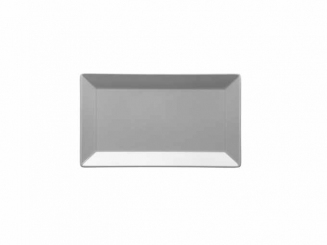 Platte rechteckig 25x14,5cm Keramik grau matt Manhattan City Mäser 