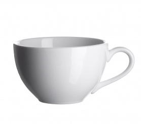 Milchkaffeetasse 34cl weiß Porzellan Colombia Mäser 