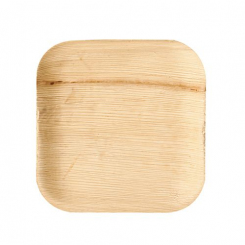 Palmblatt Teller eckig "pure" 18 x 18 cm Papstar 