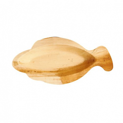 Palmblatt Teller "pure", Fischform 24 x 11 cm Papstar 