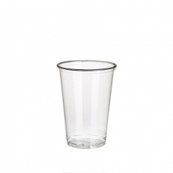 PLA-Becher, Kaltgetränkebecher, "pure" 0,2 l glasklar Papstar VPE á 3.000 Stück