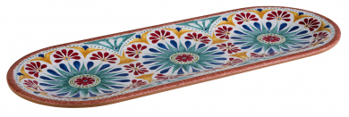 Platte Arabesque 38 x 15,5 cm beige, blau APS 