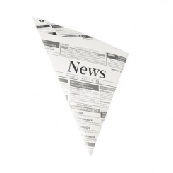 Pommes Frites Papiertüten mit Zeitungsdruck, 1000 Stück 