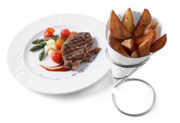 Pommestütenhalter Edelstahl Hendi 